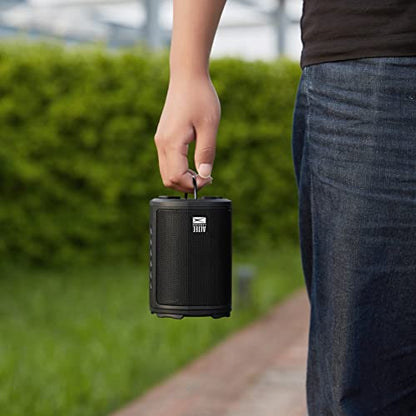 Altec Lansing - HydraMotion Wireless Bluetooth Speaker with 360 Degree Sound, Portable IP67 Waterproof for Outdoors, Shockproof, Snowproof, Everything Proof, 12 Hour Playtime (Black) - color: Black