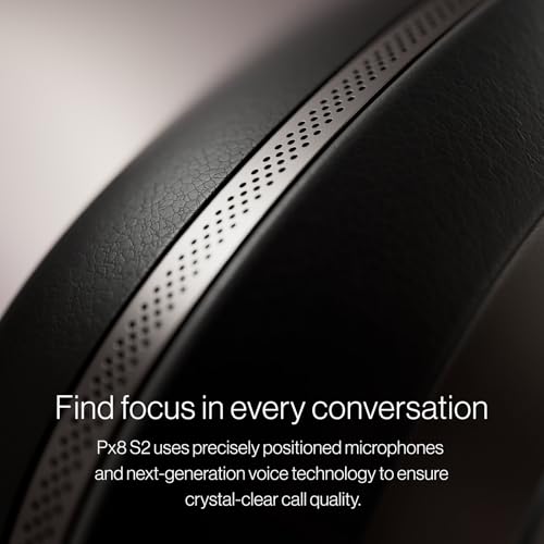 Bowers & Wilkins Px8 S2 Wireless Over-Ear Headphones, Onyx Black - color: Onyx Black