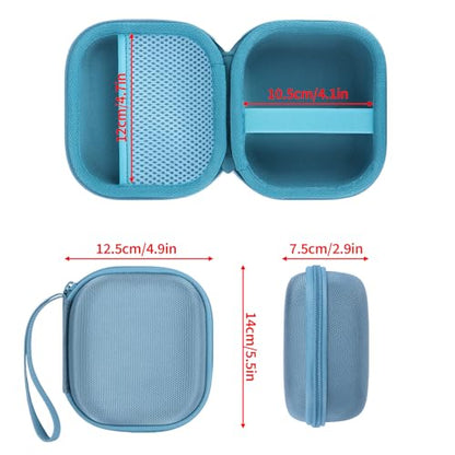 Storage Case Compatible with Bose SoundLink Micro 2nd Gen Speaker | Lightweight Carry, Secure Storage, Convenient Zipper, Soft Interior,Light Blue Case - color: Light Blue