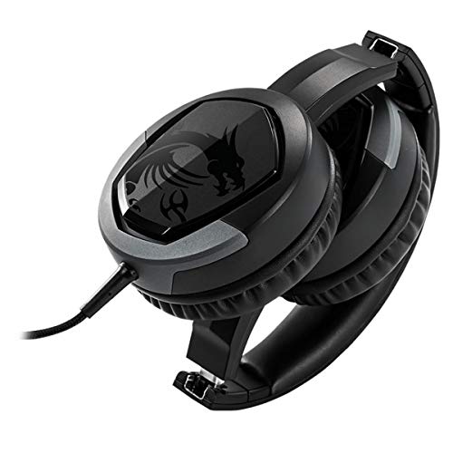 msi Gaming Detachable Microphone Lightweight and Foldable Headband Design Gaming Headphone (Immerse GH30 V2) - size: Large, style: Immerse GH30 V2