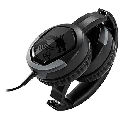 msi Gaming Detachable Microphone Lightweight and Foldable Headband Design Gaming Headphone (Immerse GH30 V2) - size: Large, style: Immerse GH30 V2