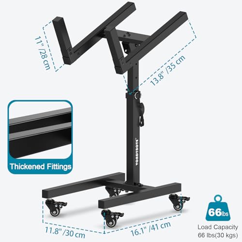 Vondynote Guitar Amp Stand with Wheels Adjustable Combo Amp Stand Tilt Back