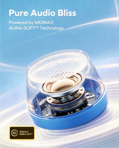 MOMAX Mini Portable Wireless Speaker - Magnetic Waterproof Speaker with Balanced Sound, 12H Playtime, Indoor Speaker True Wireless Stereo Pairing for Home, Bedroom, Bathroom, Gift Ideas, White - color: White