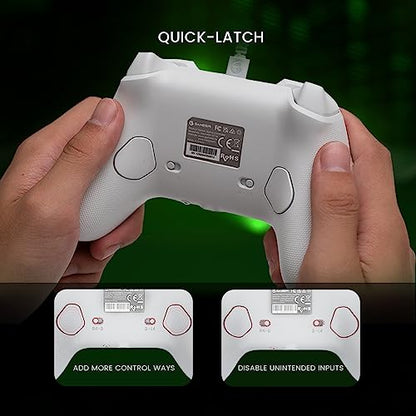 GameSir G7 SE Wired Controller for Xbox Series X|S, Xbox One & Windows 10/11, Plug and Play Gaming Gamepad with Hall Effect Joysticks/Hall Trigger, 3.5mm Audio Jack (White)