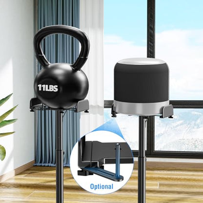 MOUNTUP Universal Speakers Stands Pair 34" to 43.3" Height Adjustable Holds Bookshelf Speakers Satellite Speakers Up to 11LBS Cable Concealing 1 Pair Spring-Loaded Plate Extends to 10" MU9138 Black - size: 34-43" Height