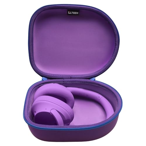 Case for Audio-Technica ATH-M20x/Raycon/JBL/Sony/Anker Headphone Purple | Carrying Travel Headphone Case Hard Shell for Over Ear Headphone - color: Deep Purple