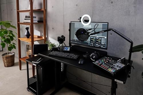 Yamaha AG08 Black 8-Channel USB-C Audio Interface and Live Streaming Mixer | with DSP Effects, Cubase AI & WaveLab Cast - color: Black, style: AG08