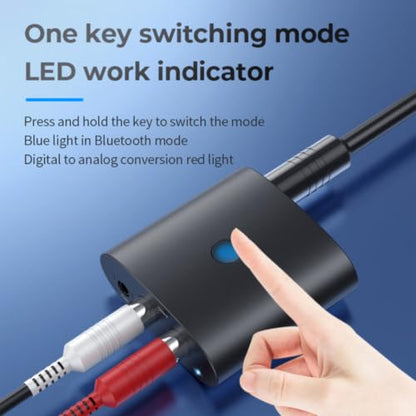 Bluetooth Receiver for Home Stereo, AUX RCA to Bluetooth Adapter