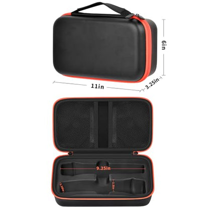Black Case for JBL Wireless Two Microphone System & Portable Satellite Communicator Storage Bag with Accessories
