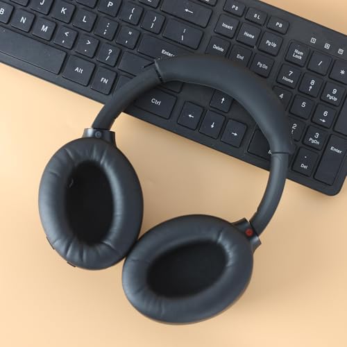 Sweat Silicone Headband Cover for Sony WH-1000XM4, WH-CH720N, WH-XB910N, ULT WEAR Headphones，Enhanced Comfort | Washable Zipped Headband Cover WH-1000XM4 (Black) - color: Black