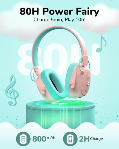 Kids Noise Cancelling Headphones, Sound Proof Ear Protection, 29dB SNR Noise Reduction Bluetooth 6.0 Earmuff, 94dB Lock - 80H Playtime, Hearing Protection for Autism, Shooting Gun Range Mowing (Pink) - color: Pink