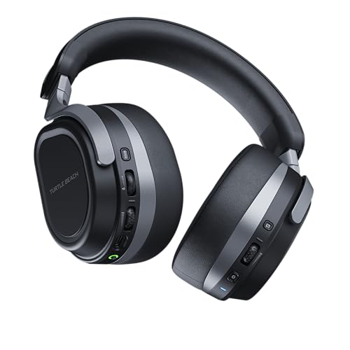 Turtle Beach Stealth 700 Wireless Multiplatform Gaming Headset for PC & PS5 | PlayStation, PS4, Mobile, Bluetooth, 24-Bit Audio, 60mm Dual Drivers, 80-Hr Battery, Noise-Cancelling Flip-to-Mute Mic, Black