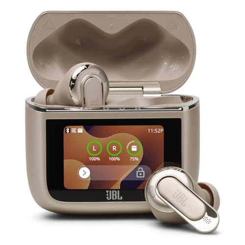 JBL Tour Pro 3 Noise Cancelling True Wireless Earbuds Bundle with gSport Case (Latte) - color: Latte