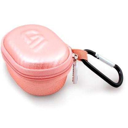 CASEMATIX Travel Case Compatible with Beats Solo Buds True Wireless Earbuds – Rose Gold, EVA Hard Shell with Carabiner, Compact Earbud Storage (Case Only)