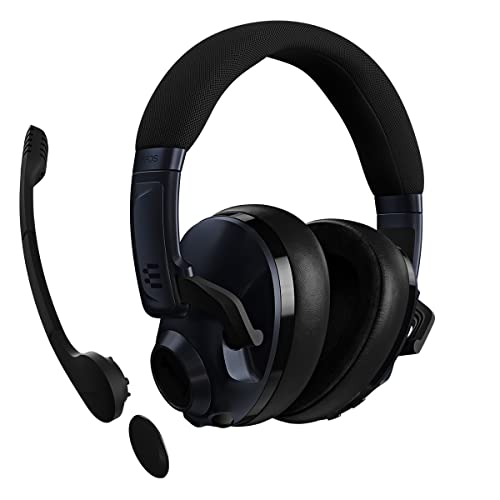 EPOS Gaming H3Pro Hybrid Gaming Headset - PC Headphones with Microphone - Noise-Cancellation, Adjustable, Smart Button Audio Mixing, Bluetooth, Gaming Suite, Surround Sound - Windows 10,Midnight Blue - color: Midnight Blue
