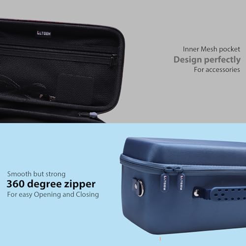 Case for Bose SoundLink Max Bluetooth Speakers Black | Hard Carrying Travel Case for Bose SoundLink Max Bluetooth Speakers - color: Black