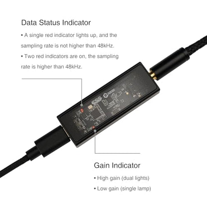 Questyle M12i HiFi Headphone Amplifier [MFi Certified] Portable USB DAC | Lossless Mini Audio Amps Supports PCM 768kHz/DSD512 with 3.5mm Outputs High Resolution for Smartphones/PC/Laptops