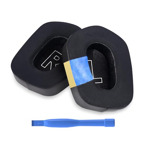 Ear Pads Replacement for Logitech G733 / G335 Lightspeed Wireless Gaming Headset by MMOBIEL - Cooling Gel Ear Pad Cushions - Noise Isolation Earpads Replacement – Black