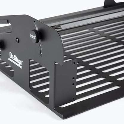 On-Stage SR5 Synth Rack (Desktop Keyboard Stand, Pedalboard, and Mini Rack, Three Tiers, Holds Mini Synths, Stompbox Effects, Drum Machines, Small Mixers, 2U of Rack Gear, Steel, Black, with Bag) | Three Tiers. Holds Mini Synths, Stompbox Effects, Drum Ma