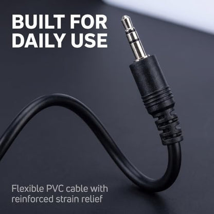 2Pcs Black USB to AUX Adapter Cable,3.5mm Male AUX Plug to USB 2.0 Female Converter Adapter Cable Cord for Car Aux Port 20cm/8-inch Length Black OTG Adapter Accessories
