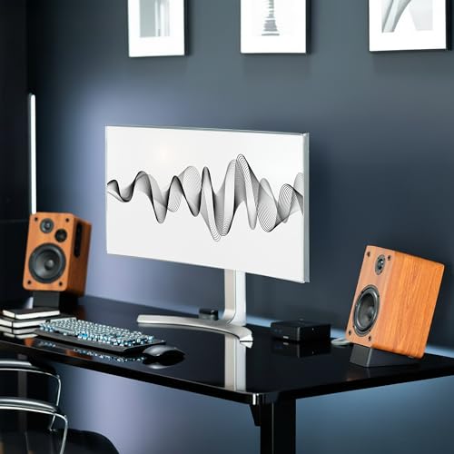 VIVO Small 4 x 6 inch Desktop Speaker Stands, Desk Studio Wedge with 15° Tilt Design, Audio Stand Riser for Bookshelf Speakers, Anti-Vibration, Set of Two, Black, STAND-SP2A-S - size: 4 x 6 inch