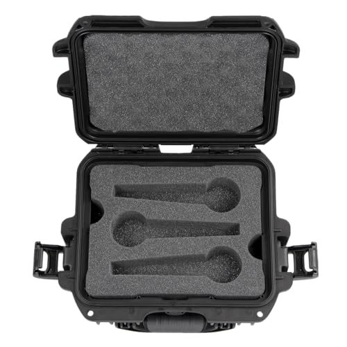 Gator GM-06-MIC-WP Waterproof Injection-Molded 6 Microphone Case - style: (6) Wired Microphones