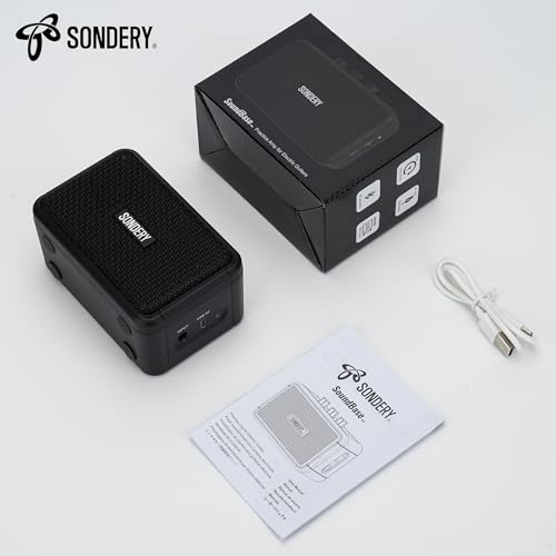 Sondery Portable Mini Guitar Amp,Rechargeable 5W Small Electric Amplifier | With Overdrive/Clean Effects and Bluetooth,Two Speakers,For Practice and Traveling,Black - color: Black