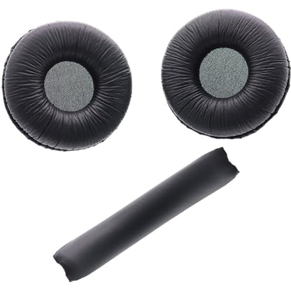 Deal4GO Original Headphone Earpads w/Headband Cover Cushion Replacement for JBL Tune 500 500BT 510 520 560 590 Headset Earmuff (Black)