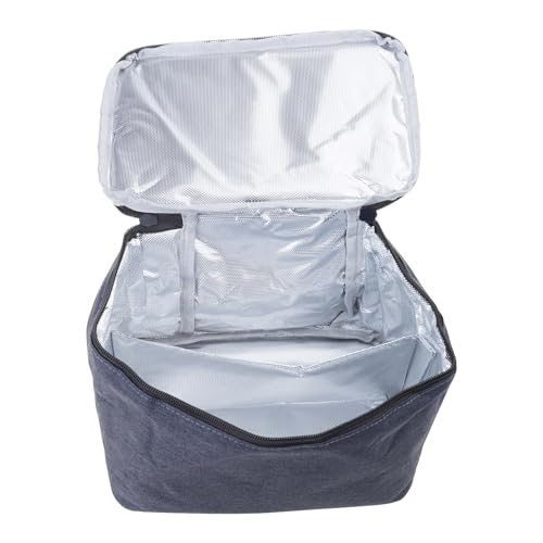 All Purpose Mixer Storage Bag with Foil Lined Compartments Mixer Storage Case for 5/6/7/9 Model Compatibility Portable Hand Mixer Storage Case