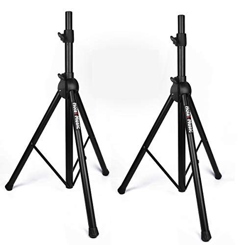 Hola! Music Pair PA Speaker Stands Heavy Duty Tripod Adjustable 4-6ft