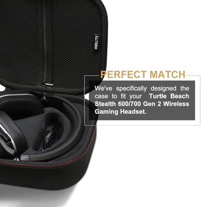 Case for Turtle Beach Stealth 500/600/700 Wireless Gaming Headset Black | Hard Carrying Travel Case for Turtle Beach Stealth 500 XB/600 Gen 3/700 Gen 3/600 Gen 2/700 Gen 2 Wireless Gaming Headset - color: Black