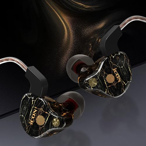 iCON Pro Audio Scan 10 in-Ear Monitors (Brown) - Professional Wired Earphones with 3.5mm Jack for Stage, Studio, PC, Smartphone - Noise Isolating IEM (Skin Tone)