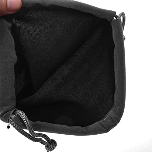 Cosmos 2 Pcs Portable Headphone Carrying Bag Travel Headset Storage Pouch Soft Drawstring Headphone Case Bag for Over-Ear Headphones Gaming Headset Neckband Earphones (Gray Color)