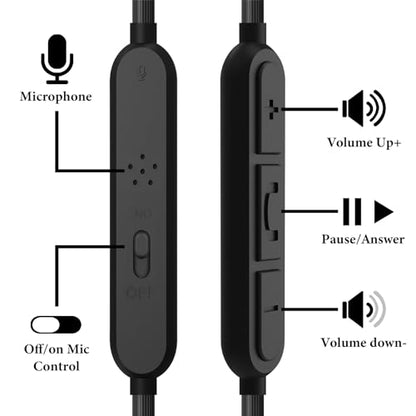 GEEKRIA Audio Cable with Mic Compatible with Sennheiser Momentum 4, PXC 550, PXC 550 II, ACCENTUM Plus Headphones, 2.5mm to 3.5mm Replacement Stereo Cord with Inline Microphone (4 ft/1.2 m)