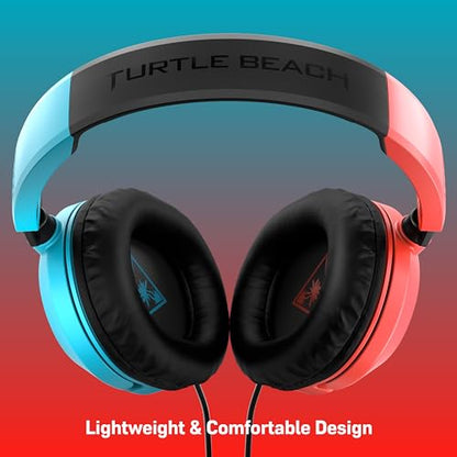Turtle Beach Recon 50 Gaming Headset - Xbox Series X, Xbox Series S, Xbox One, PS5, PS4, PlayStation, Mobile & PC with 3.5mm - Removable Mic, 40mm Speaker, Red And Blue - color: Red / Blue