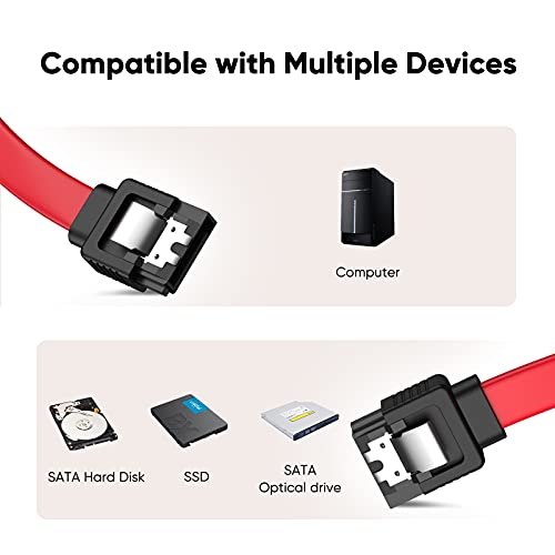 CableCreation SATA III Cable,8-Inch/0.6FT SATA III 6.0Gbps 7pin Data Cable - size: 0.6FT, style: 1Pack Straight+1Pack Angle