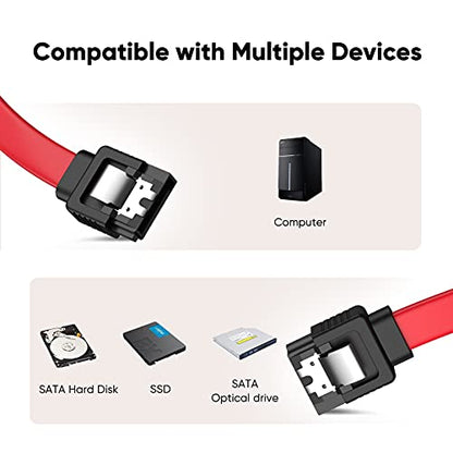 CableCreation SATA III Cable,8-Inch/0.6FT SATA III 6.0Gbps 7pin Data Cable - size: 0.6FT, style: 1Pack Straight+1Pack Angle