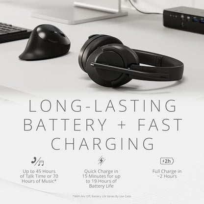 Kensington C3550 EQ Wireless Bluetooth Over-Ear Computer Headset K97466WW