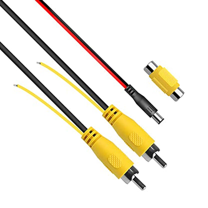 Long Double Shielded RCA Video and Audio Extension Cable for RV Pickup Trailer Truck CCTV Surveillance Front Backup Rear View Reverse Cameras(20M / 65.6FT), GreenYi-103 - color: 65.6FT / 20M