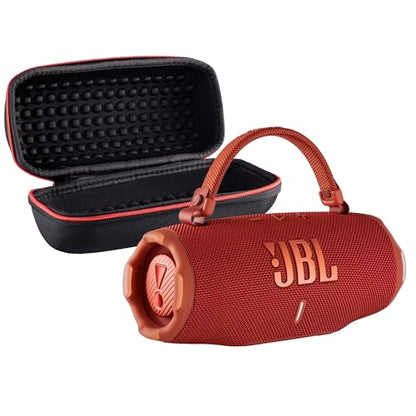 JBL Charge 6 Portable Bluetooth Speaker (Red) | IP68 Waterproof, DustProof, and DropProof, Outdoor Wireless Audio |28Hrs Playtime + Travel Case Bundle - color: Red