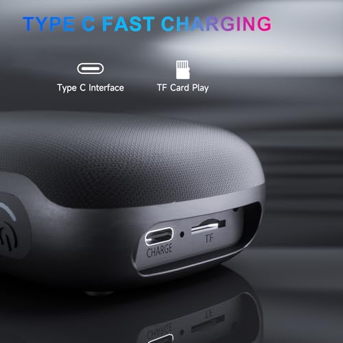 COOPERS Portable Bluetooh Speaker with Lights, Powerful Crystal Clear Sound Bluetooth Speaker, IPX5 Waterproof Wireless Speakers, BT5.3 & TF-Card Input, TWS Paring, 3-4H Playtime Portable Speakers