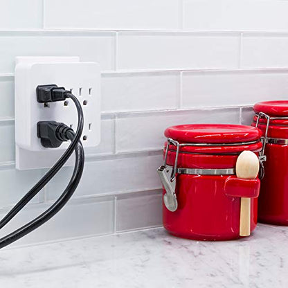 GE Surge Protector Outlet Extender, 6 Outlet Multi Plug Wall Power Splitter - style: 6 Outlet Standard