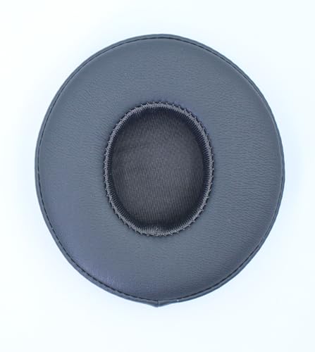Headphone Replacement Ear Pad Cover Compatible with Beats by Dre Solo3 Solo2 Wired Wireless Headphones Protein Leather Memory Foam Headphone Cushion Ear Muffs-Titanium Color - color: titanium color