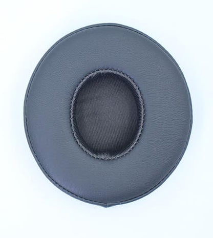 Headphone Replacement Ear Pad Cover Compatible with Beats by Dre Solo3 Solo2 Wired Wireless Headphones Protein Leather Memory Foam Headphone Cushion Ear Muffs-Titanium Color - color: titanium color