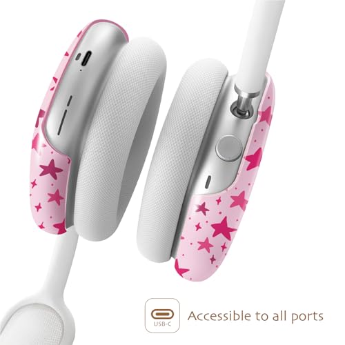 iBenzer Protective Case for AirPods Max Headphones, Ear Cups Cover for Apple AirPods Max (2024 USB-C / 2020 Lightning), Rosy Stardust, AP-MAX-87 - color: Rosy Stardust