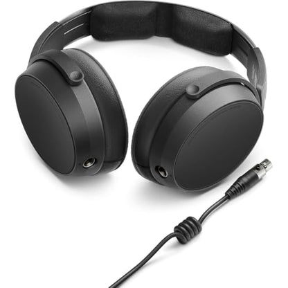 HD 480 PRO Professional Closed-Back Studio Headphones Black Bundle with Auray Headphone Holder w/ Padded Cradle & Adjustable Angle, Pearstone Stereo Mini Male to Stereo Mini Female Ext Cable Black 3