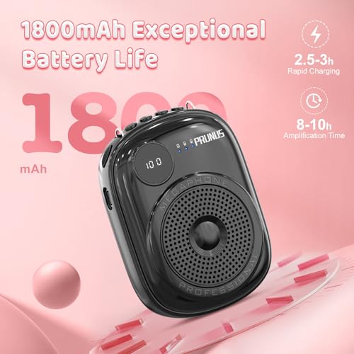 Voice Amplifier for Teacher,Portable Wired Voice Amplifier - color: Black