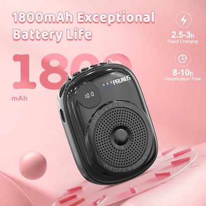 Voice Amplifier for Teacher,Portable Wired Voice Amplifier - color: Black
