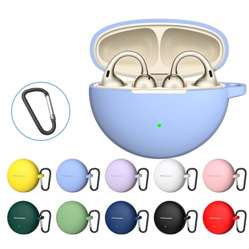 Thin Soft Silicone Protective Cover for Clip2 Wireless Ear Buds Case Antislip Grip - color: Green