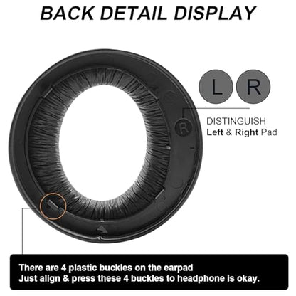 Ear Pads Replacement for Sony PlayStation 5 PS5 Pulse 3D Wireless Headset | Cooling-Gel Soft Ear Cushions With Noise Isolation Foam for Sony PS5 Wireless (Black) - color: Black